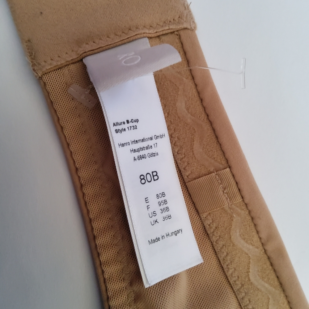 Hanro Strapless Bra Size 36B New - Picture 10 of 10